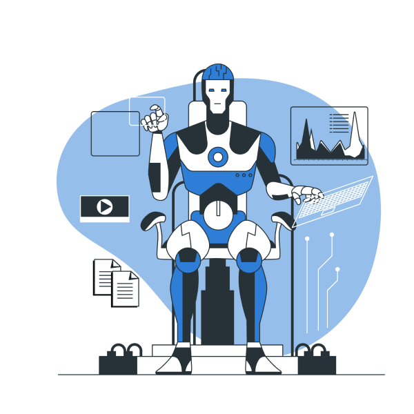 AI integration services illustration