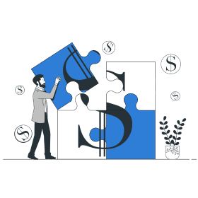 Business automation services illustration