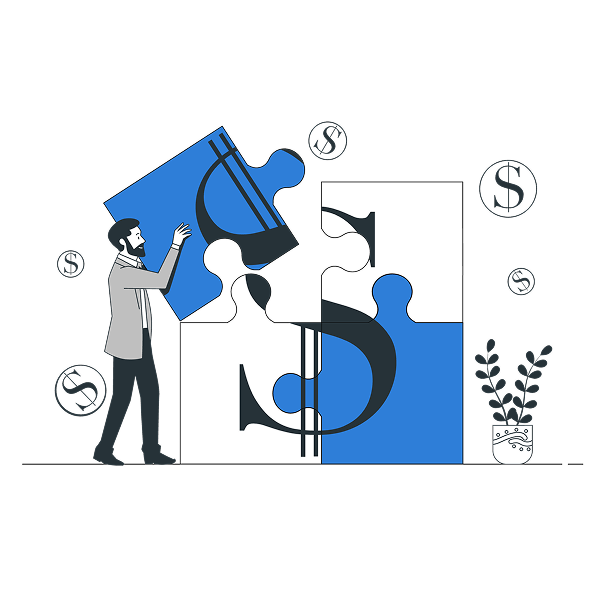 Business automation services illustration