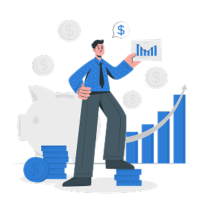 Finance & fintech industry illustration