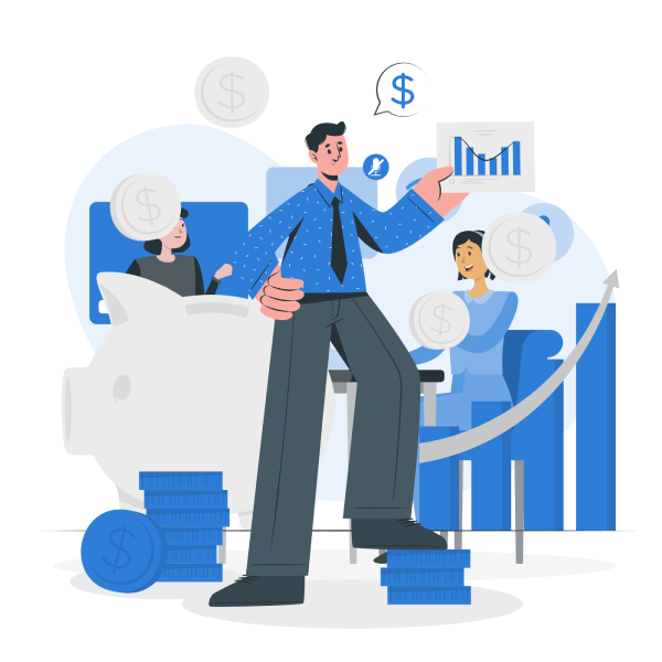 Finance & fintech industry illustration