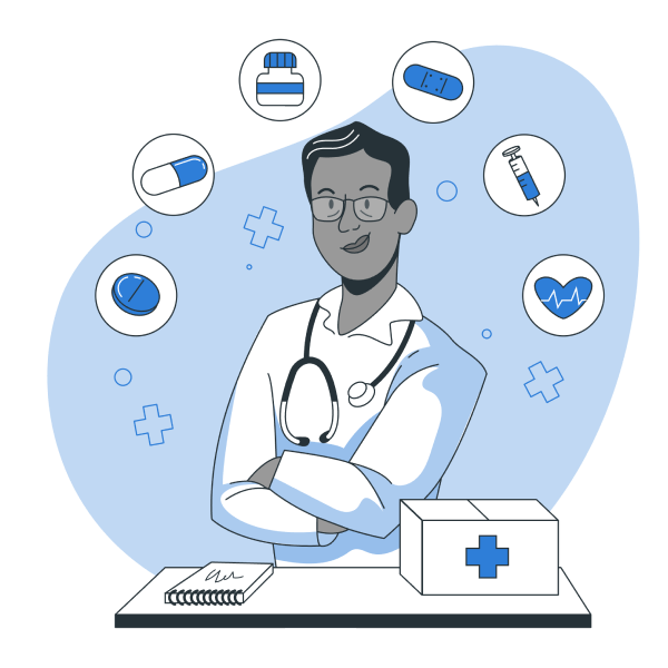 Healthcare industry illustration