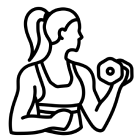 Icon representing fitness & wellness industry