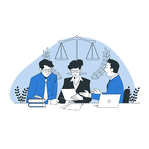 Legal & professional service industry illustration