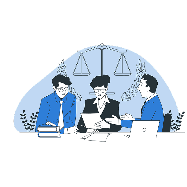 Legal & professional service industry illustration