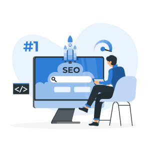 SEO and digital marketing services illustration