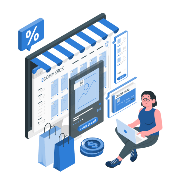 eCommerce services illustration