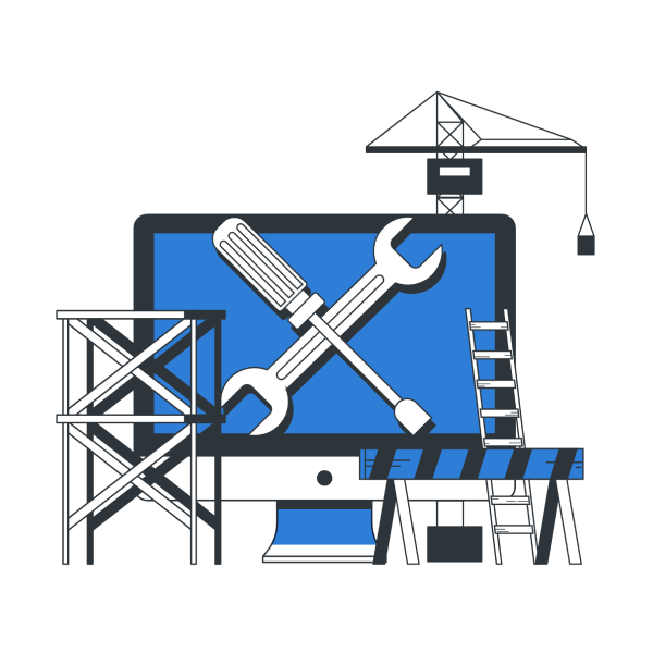 Website maintenance services illustration